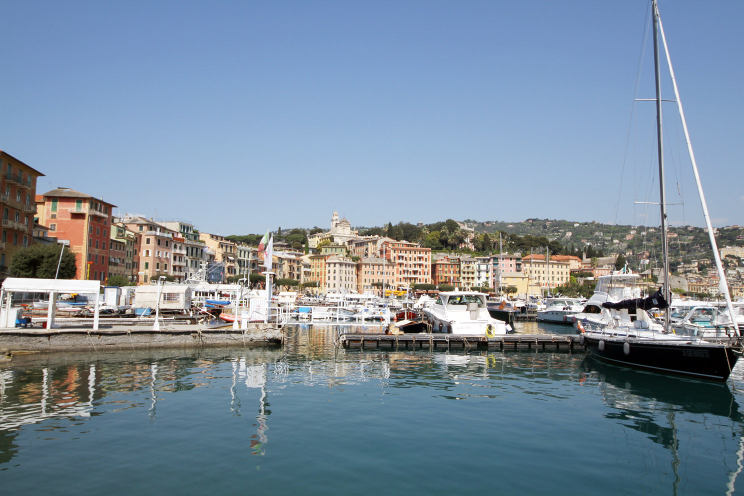 Santa Margherita Ligure marina and waterfront promenade